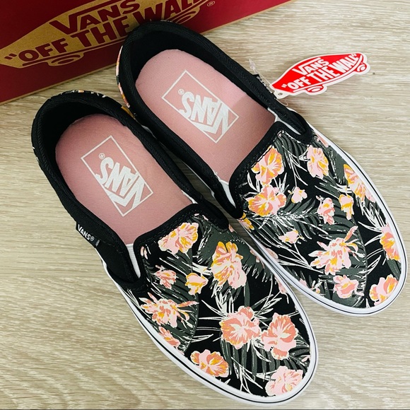 Vans Asher Palm Floral Slip-on Shoes - Picture 2 of 6